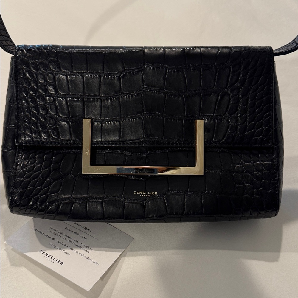 DeMellier croc effect evening bag - Picture 2 of 5